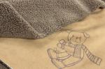 Brown bear 400gsm 160cm Bonded Fleece Fabric 100% PU Bonded Sherpa Fleece