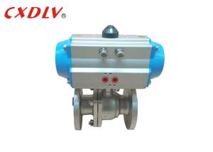 Quality Double Acting Flange Pneumatic Actuated Ball Valve Control Valve 150LB wholesale