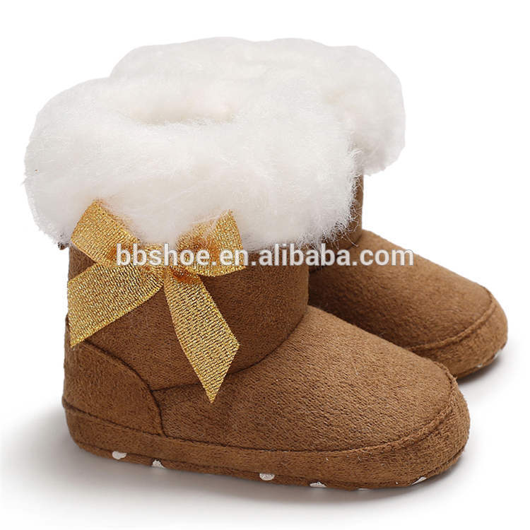 Amazon hot Winter snow warm EVA Sole 0-2 years baby Walking shoes infant booties