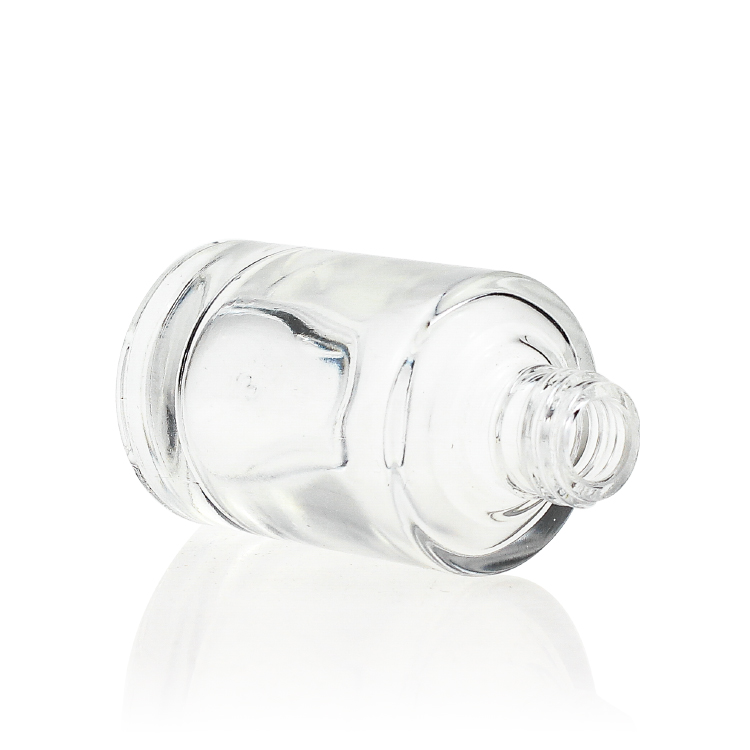 Luxury Cosmetic Packaging Empty Clear Glass Dropper Bottle With Pipette 30ml Oil Dropper Bottle F124