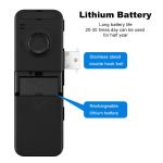 Aluminum ABS Tuya Smart Lock Face Recognition Fingerprint Frameless Glass Door