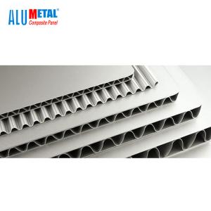 Quality B1 Fireproof PE Corrugated Aluminum Siding Panels 0.5 Mm Thick Aluminium Sheet Anti Static wholesale