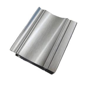 Quality Fashionable Gold Shiny Brush Light Champagne Silver Aluminum Frame Profiles with Custom Length wholesale