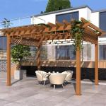 Powder Coated Aluminum Trellis Landscape Resort Courtyard Plant Climbing