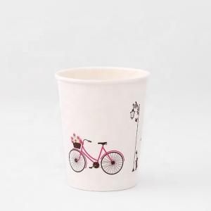 Quality 8oz Single Wall Paper Cup 300ml Pla Coated Eco Friendly Biodegradable Takeaway Cups wholesale