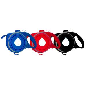 Quality Nylon Pet Leash Dogs Travel Water Bottle With Waste Bag Dispenser wholesale