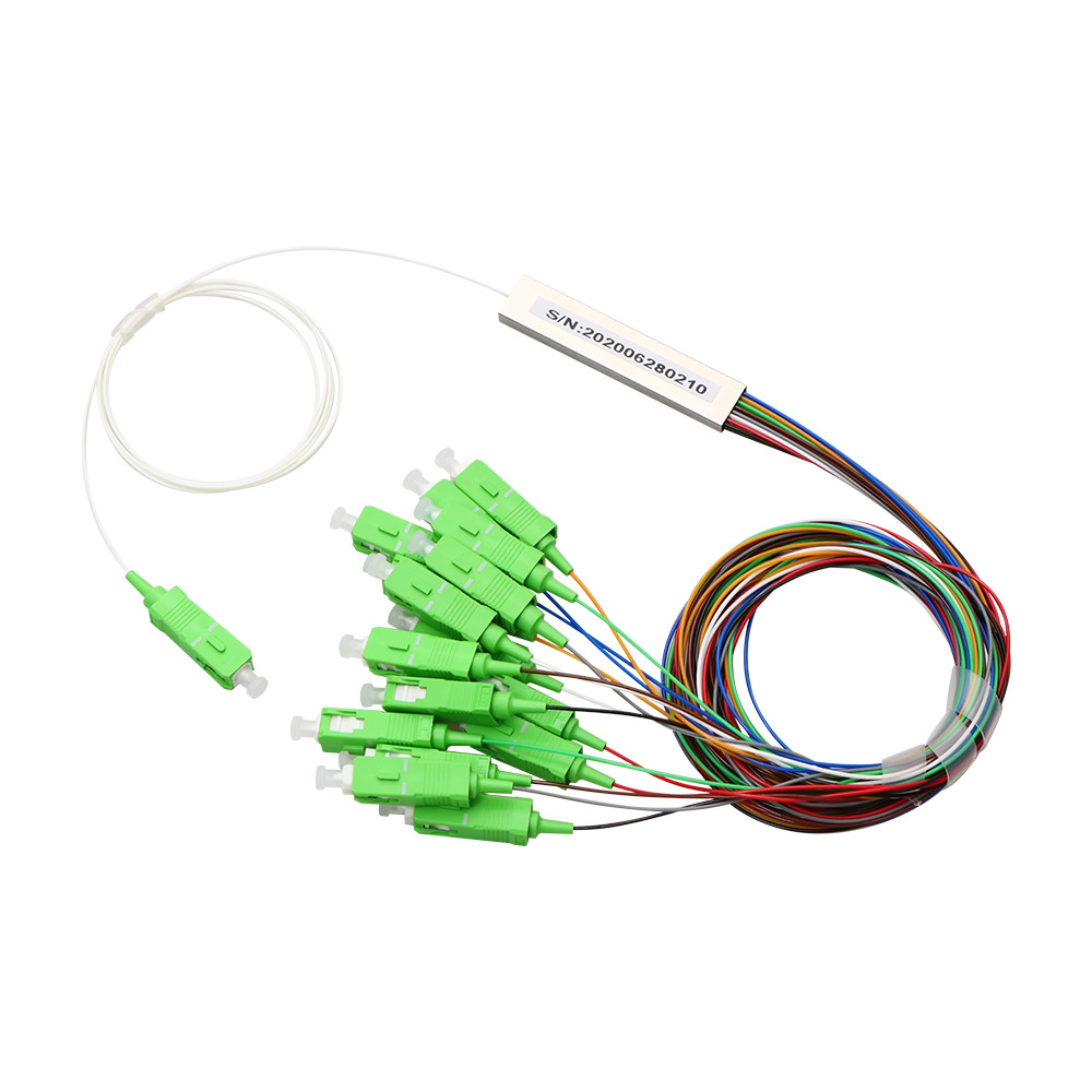 FTTH Fiber Optic PLC Splitter G652D 3.0mm Cable Plc Lose Tube 1x2 1x4
