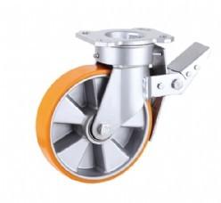 Quality Brake Aluminum core PU Caster wholesale