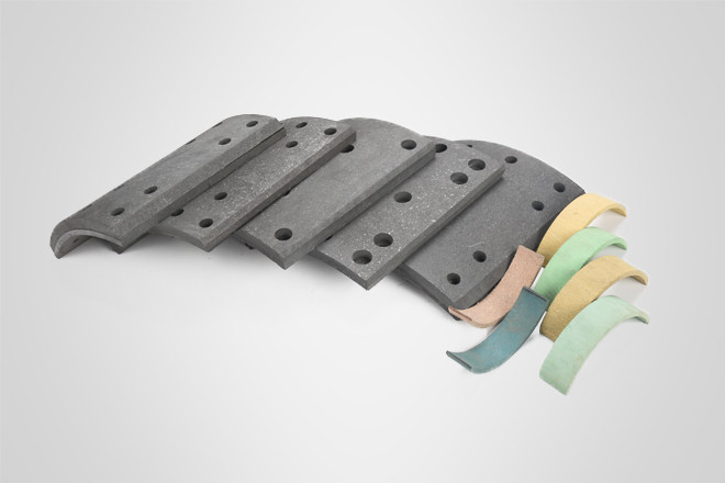 European Type Drum Brake Linings Less Metallic ISO9001 Quality System