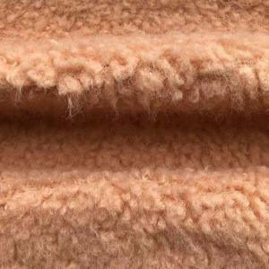 Quality Stain Repellent 100% Polyester Customized Particles Lamb Wool Coat for Women's Fabric wholesale