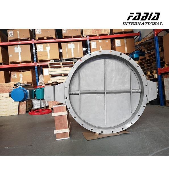 Pneumatic High Temperature Smoke Butterfly Valve Good Regulation Performance For