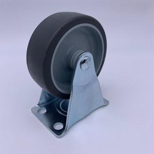 Quality Light Duty 2 Inch Soft Rubber Caster Wheels Plate Rigid wholesale