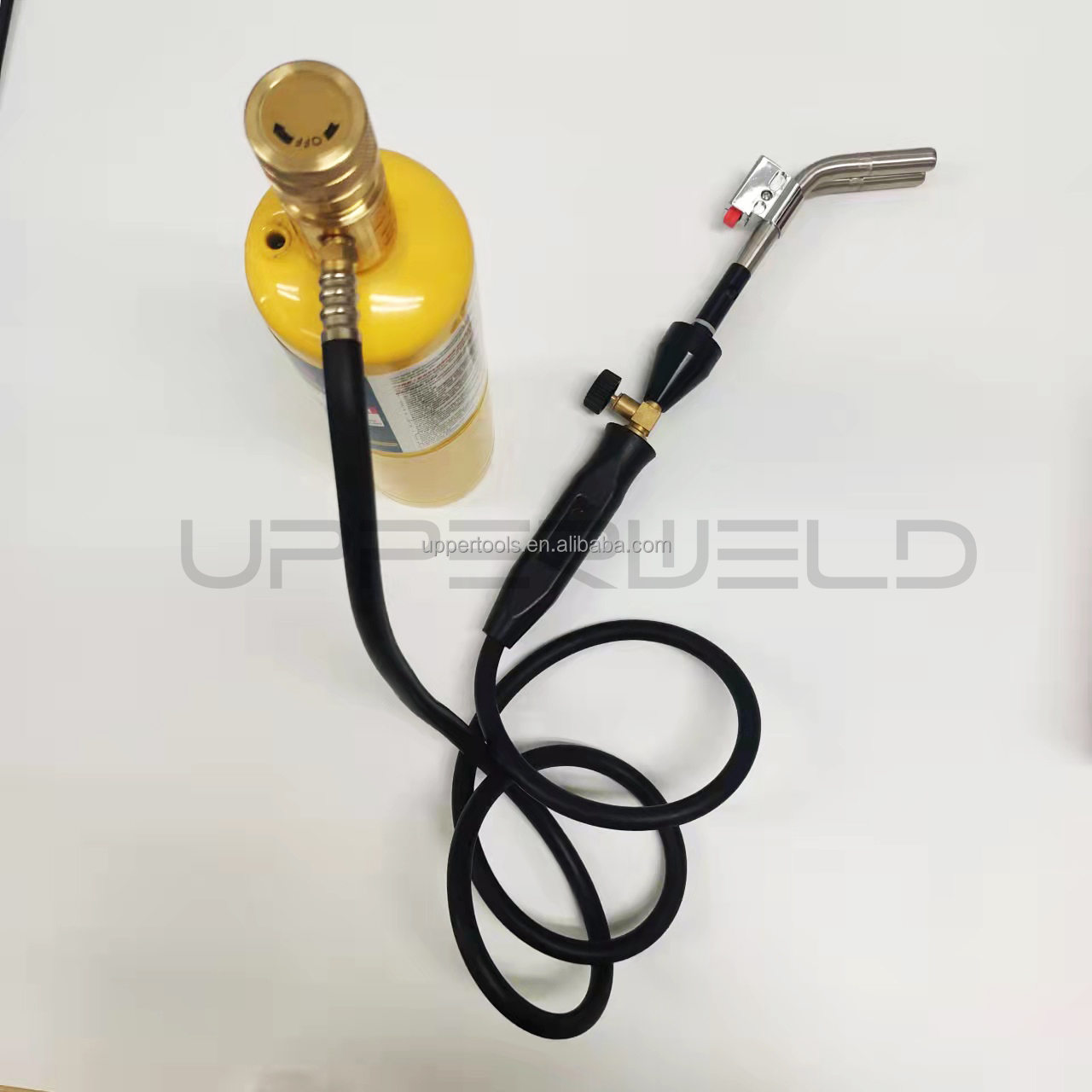 Customized Support Push Button Ignition Mapp Gas Propane Brazing Torch with Two Burner OEM