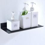 Bathroom Accessories Adhesive No Drilling Rack SUS304 Stainless Steel Black