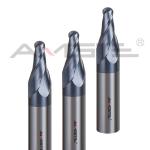 High Speed Carbide End Mill HRC45 Carbide Tapered Ball End Mill For CNC Metal