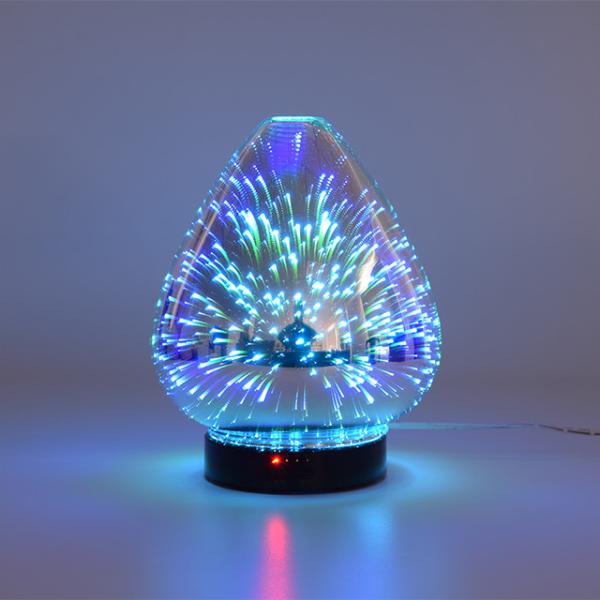 3D Color Glass Electronic Aroma Diffuser Essential Oil Aromatherapy Humidifier