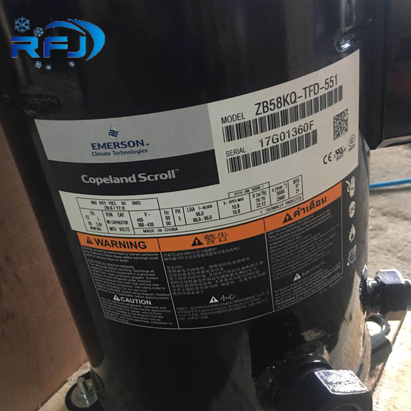 Thermally Protected ZP485KCE-TWD-522 R410a Compressor Copeland Scroll