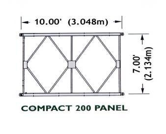 Easy Installation Steel Bailey Bridge Single Lane HD200 Type Galvanized Modular Galvanized Bridge