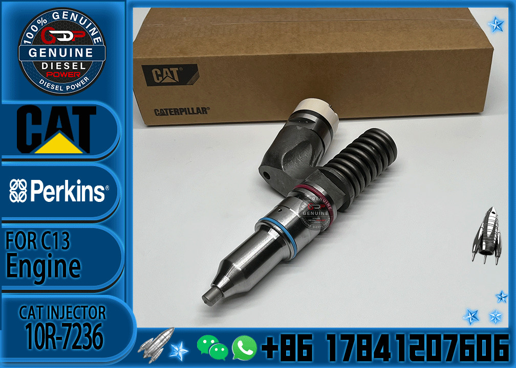 Diesel Fuel Common Rail Injector 2490705 10R7236 249-0705 10R-7236 For CAT C13 Excavator Engine