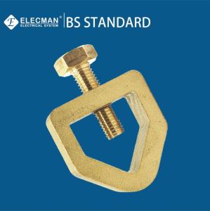 Quality Copper BS Brass Fittings Conduit Earth Clamp With Grounding Rod 32mm wholesale
