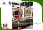 Portable Electric Commercial Barbecue Grills Vertical Kebabs Stainless Steel
