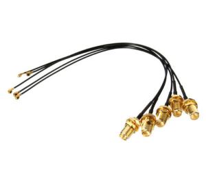 Quality Custom SMA Extension RF Cable Assemblies , Straight to IPEX Female RF Coaxial Cable wholesale