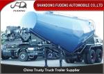48CBM Low Density Bulk Cement Tanker Trailer For Powder Drying / Transporting