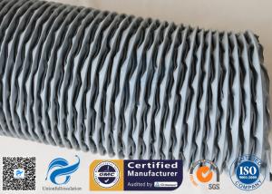 Quality PVC Coated Fiberglass Fabric HAVC Flexible Air Duct 200MM Grey 260℃ Waterproof wholesale