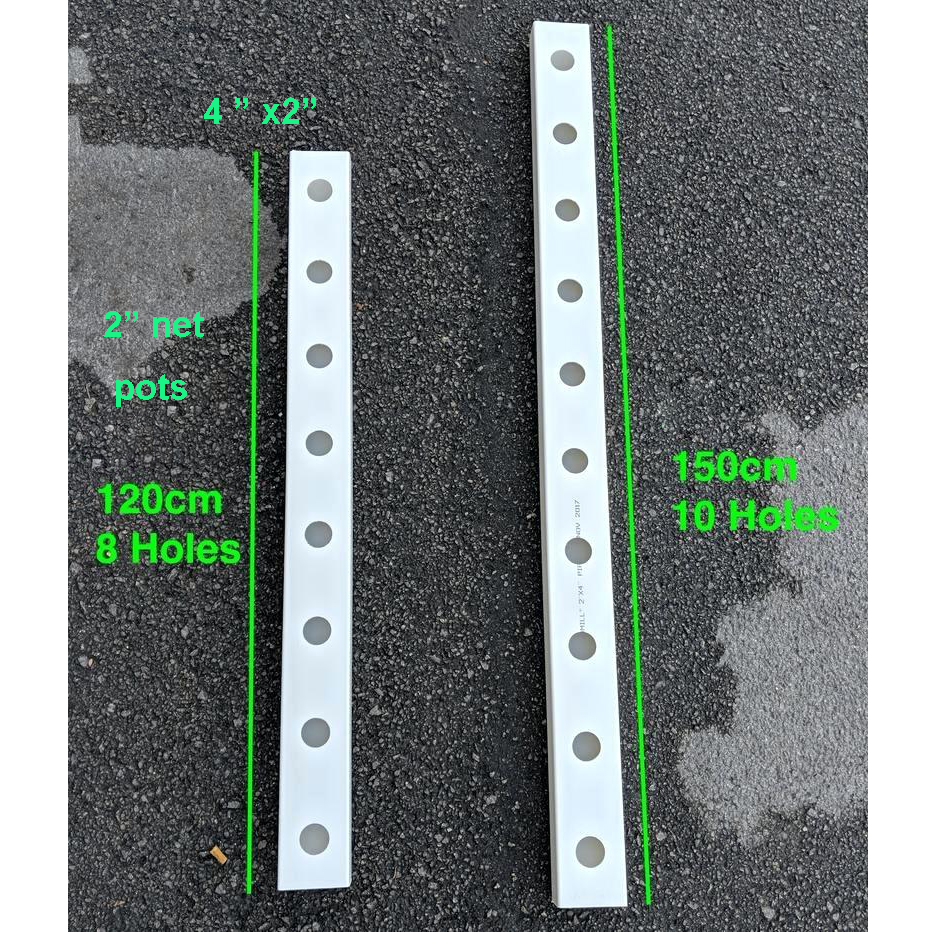 NFT Hydroponic Channel Growing Plants PVC Plastic Pipe Pouch Holes for Optimal Growth