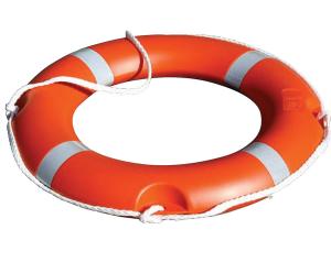 Quality Red Marine Inflatable Swimming Ring 713MM OD 445MM ID Nylon Grabline wholesale