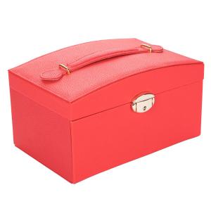 Quality Full Cover Pu Leather Jewelry Box Durable For Watch Storage Smooth Surface wholesale