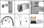 Satin Surface CUPC Sus304 Wash Basin Faucet Mixer