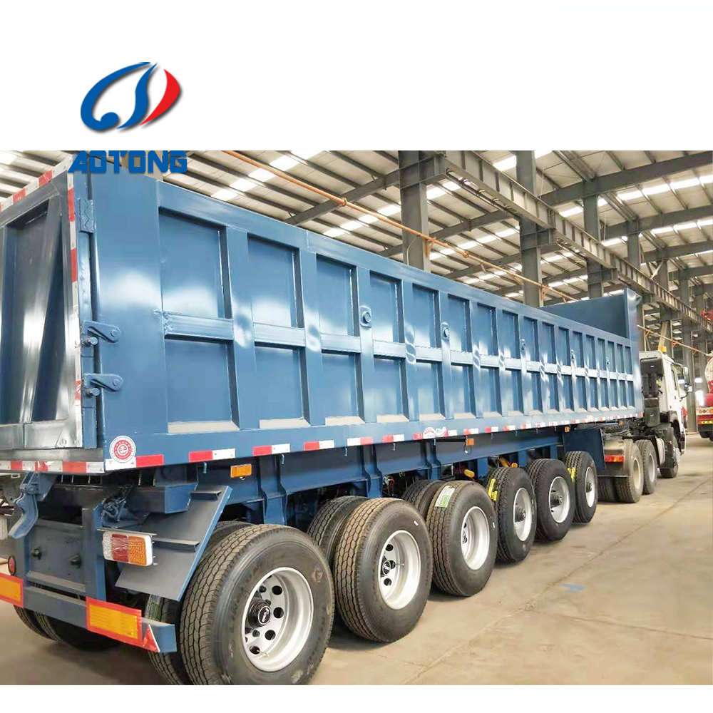 Truck Trailer 40 Cubic Meter Dump Tipper Semi Trailer with JOST or Yahua Landing Gear