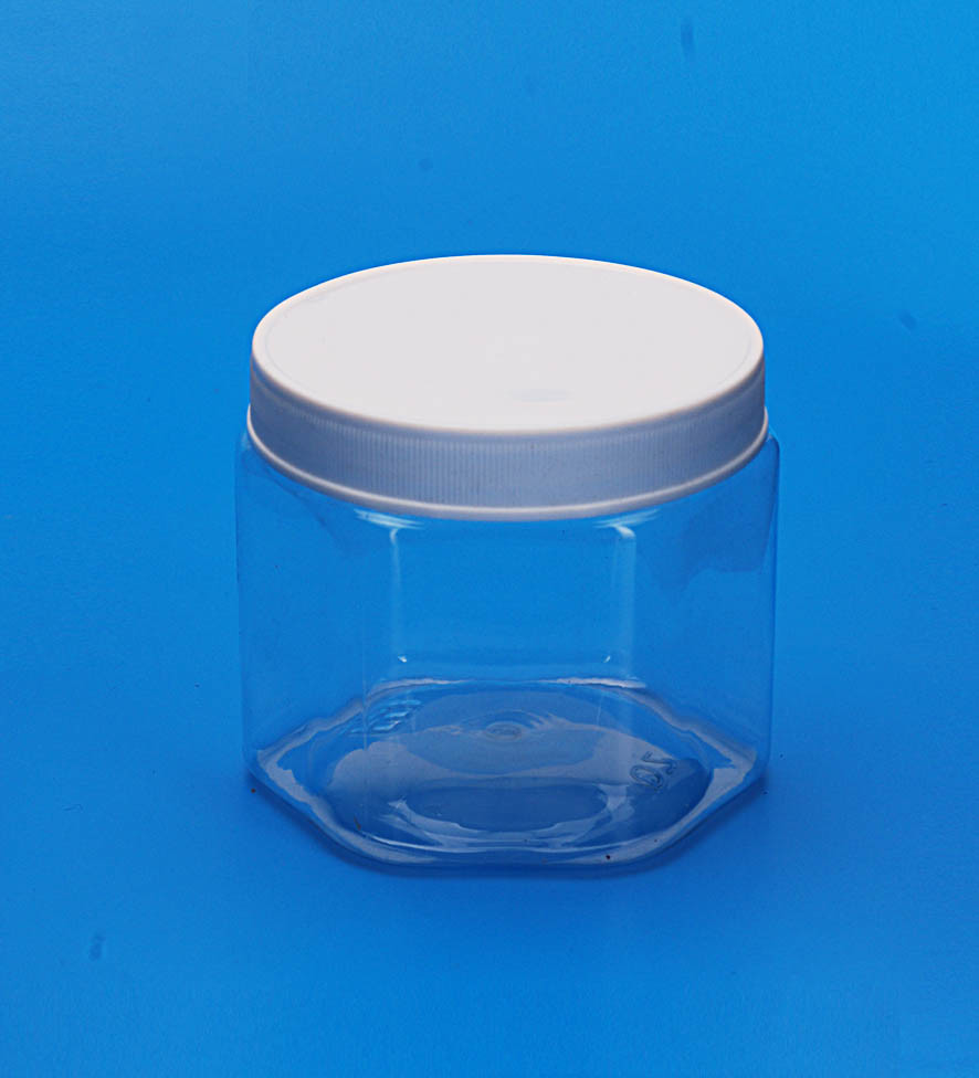 450ml top grade canned food plastic pet peanut butter jars with screw lid