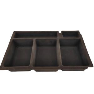 Quality Gray Custom Plastic Blister Tray Velvet PVC For Snacks Jewelry wholesale