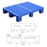 Buy cheap Non-Stop Deck Plastic Pallet & Tow Way Corrugated Top pallet Size:1050*760*175MM from wholesalers