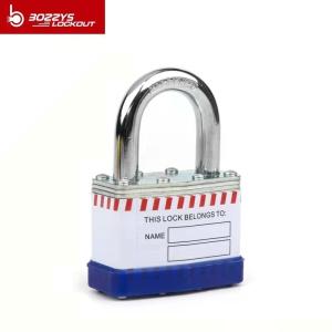 Quality Anti-Rust Corrosion Safety Laminated LOTO Padlock for Lockout Tagout Metal steel sheets with metal shackle wholesale
