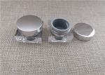 Clear Plastic Cosmetic Jars Environmentally Friendly Silk Screen Printing