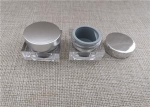 Quality Clear Plastic Cosmetic Jars Environmentally Friendly Silk Screen Printing wholesale