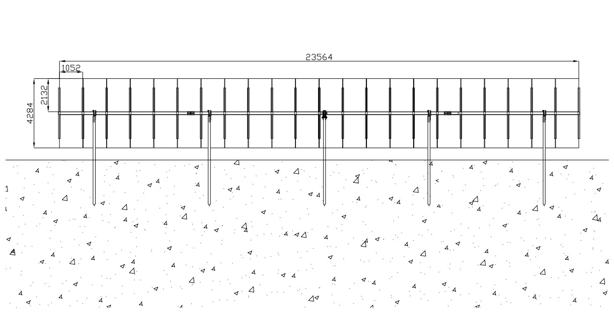 50 Kw Solar Panel Trackers System Module Sun Single Axis Solar Tracker