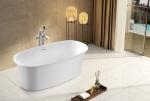White Acrylic Free Standing Bathtub SP1835 Yellowing Resistant High Gloss