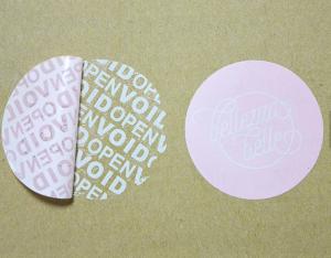 Quality Tamper Proof Security Tape , Warranty Void Labels For Outer Cartons wholesale