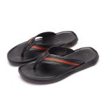 Eco Friendly Men's Plain Black Flip Flops Slide Resistance Long Life Span