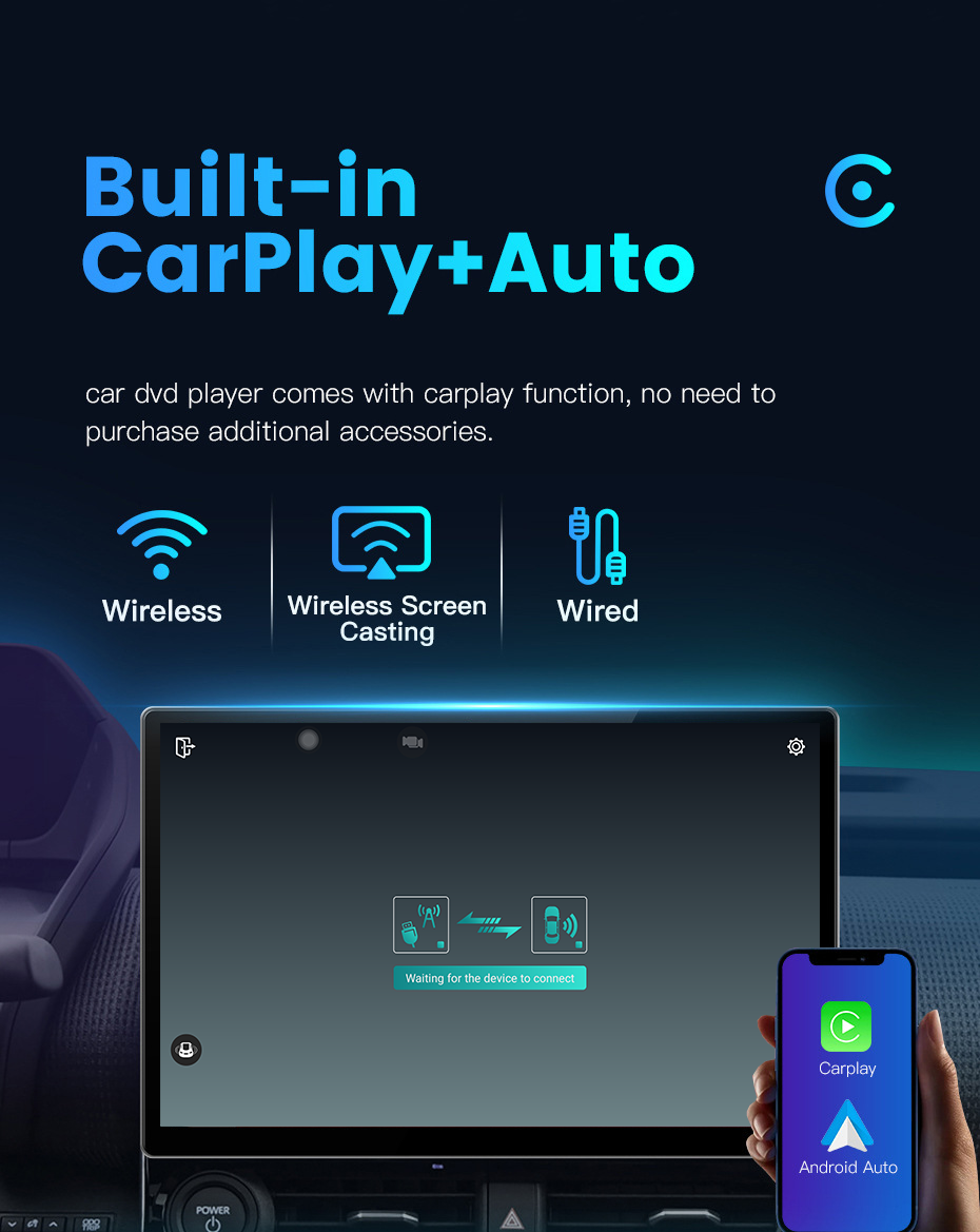 Universal Car Radio Android13 Car Player with 11.5inch QELD Screen and 8 Core TS10 Radio