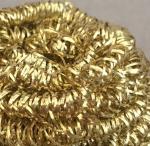 Strong Decontamination Copper Scrub Pad , Antibacterial Brass Copper Wool Pad