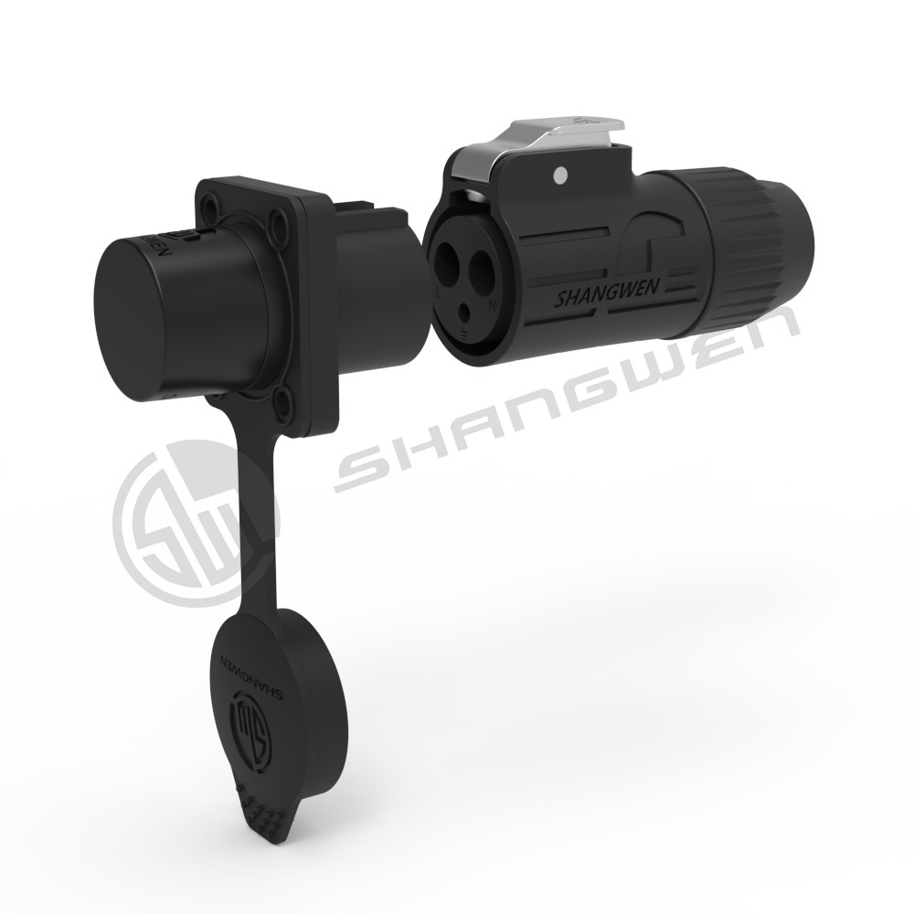 IP67 PBT Material 3pin Male Female power Waterproof Connector