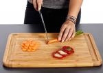 Eco Friendly Wood Block Chopping Board Large Meat Cutting Board 12''X18''X0.8''