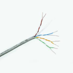 Quality UTP Unshielded Bare Copper 24awg 4 Pair Lan Cable Indoor Wiring CAT5e wholesale