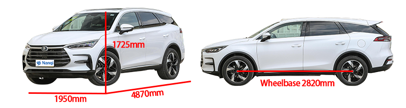 Single Motor BYD Tang Hybrid SUV 7 Seater 5 Door Middle SUV