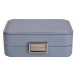 Removable Dividers Small Portable Jewelry Box , Logo Free Personalized Travel